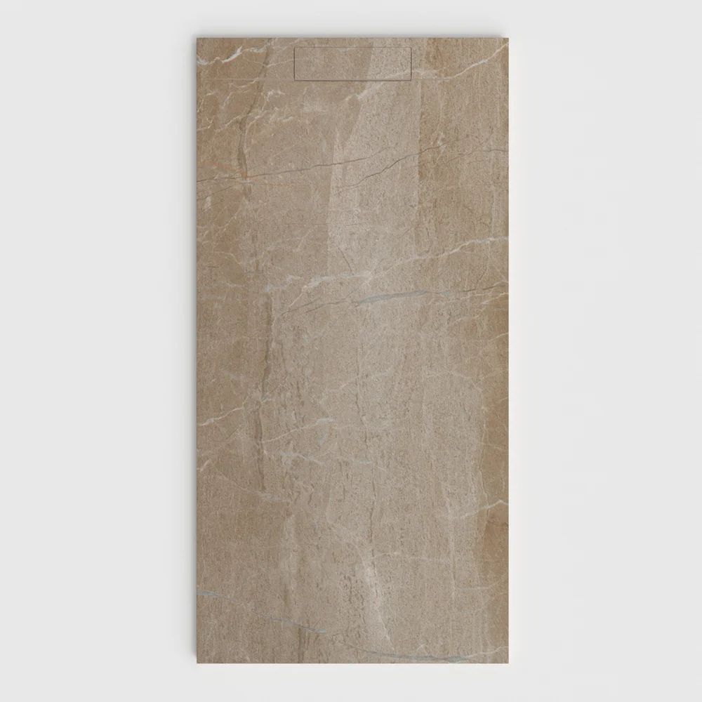 Douchebak PLASTER 3D imitatiemarmer-effect IMPERIAL – vooraanzicht