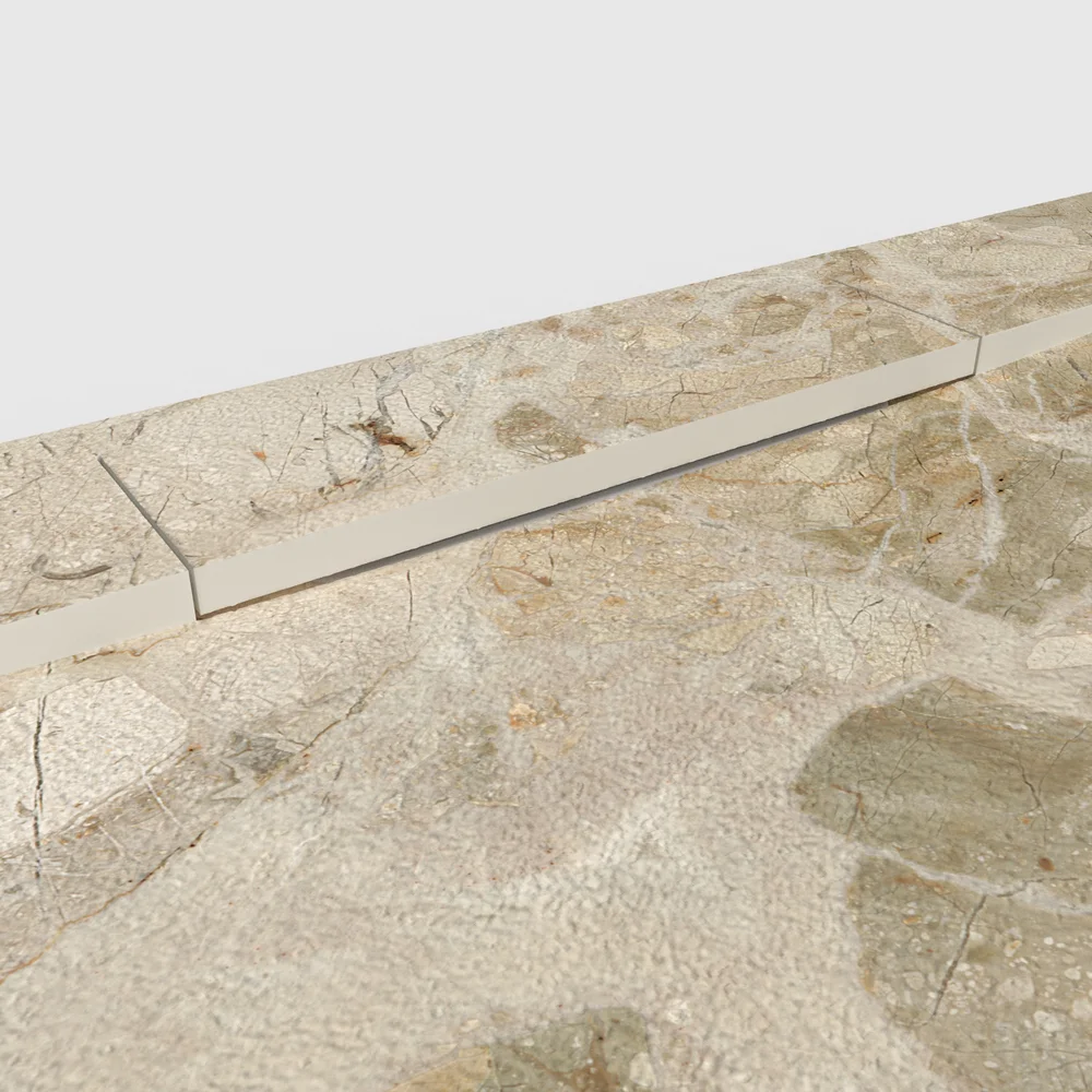 Douchebak PLASTER 3D imitatiemarmer-effect LUXONIO – detail