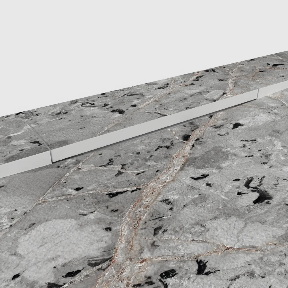 Douchebak PLASTER 3D imitatiemarmer-effect MARBELIA – detail