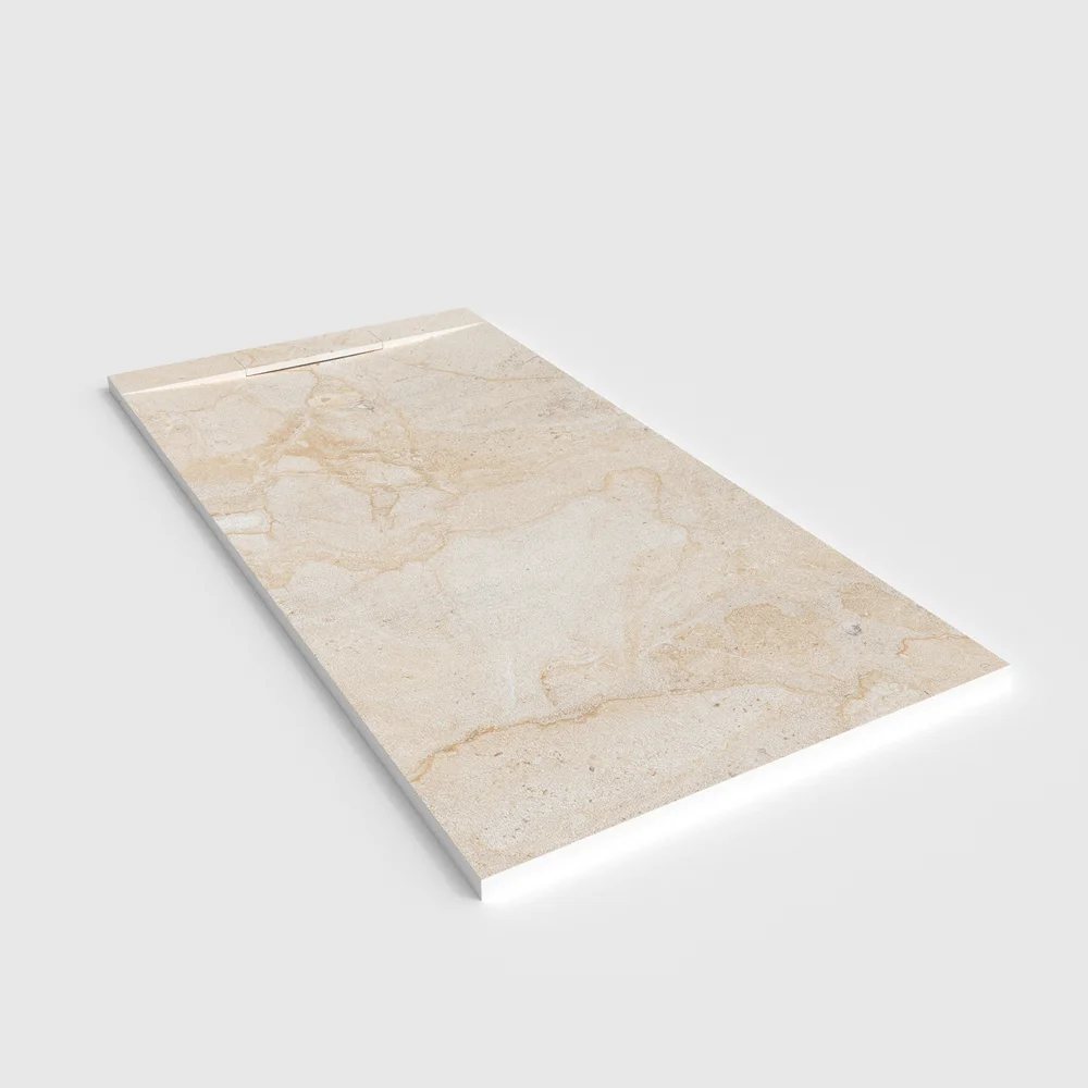 Douchebak PLASTER 3D imitatiemarmer-effect MONTISERA – perspectief