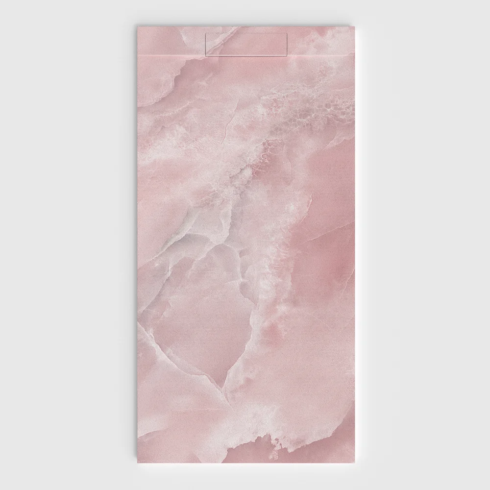 Douchebak PLASTER 3D imitatiemarmer-effect VIANTHOS – vooraanzicht