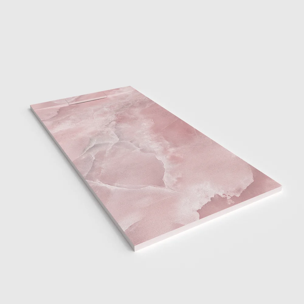Douchebak PLASTER 3D imitatiemarmer-effect VIANTHOS – perspectief
