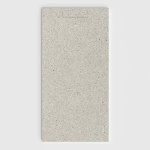 Douchebak PLASTER 3D imitatieterrazzo-effect CONCRETE – vooraanzicht