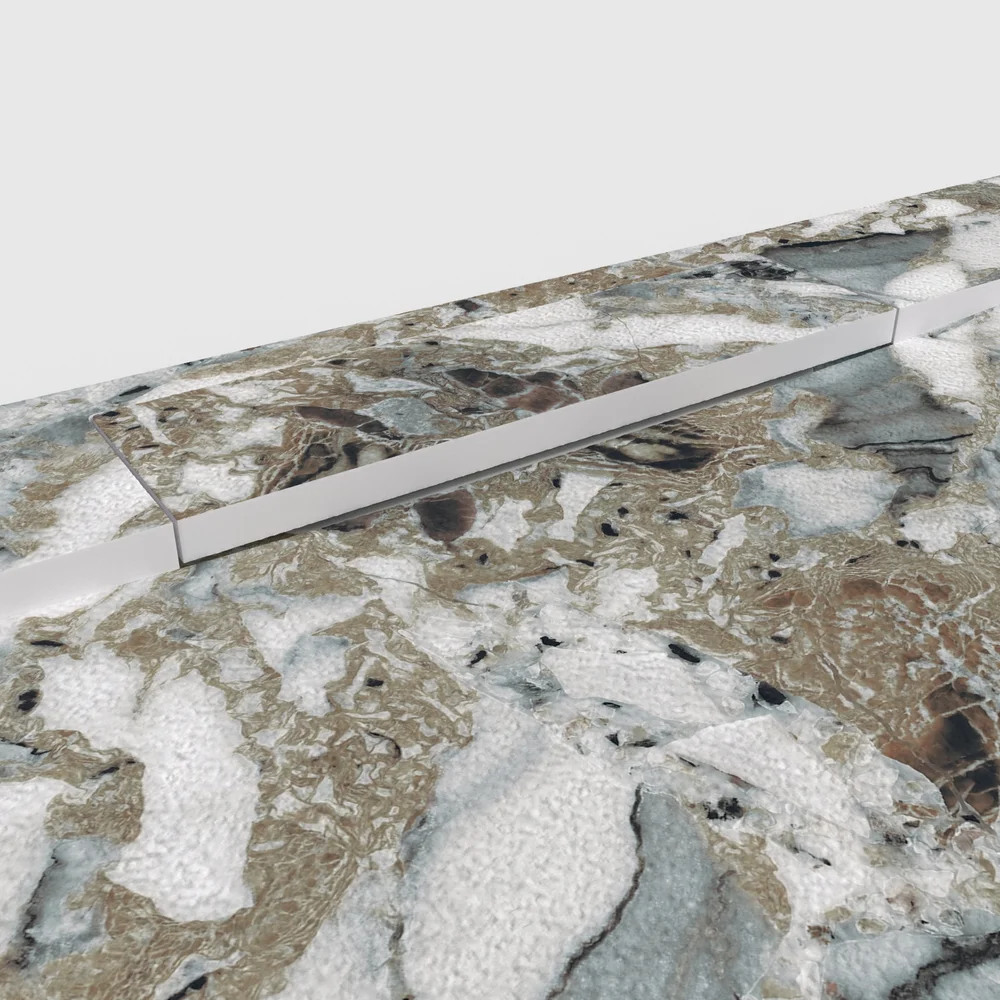 Douchebak PLASTER 3D imitatieterrazzo-effect MIXALINA – detail