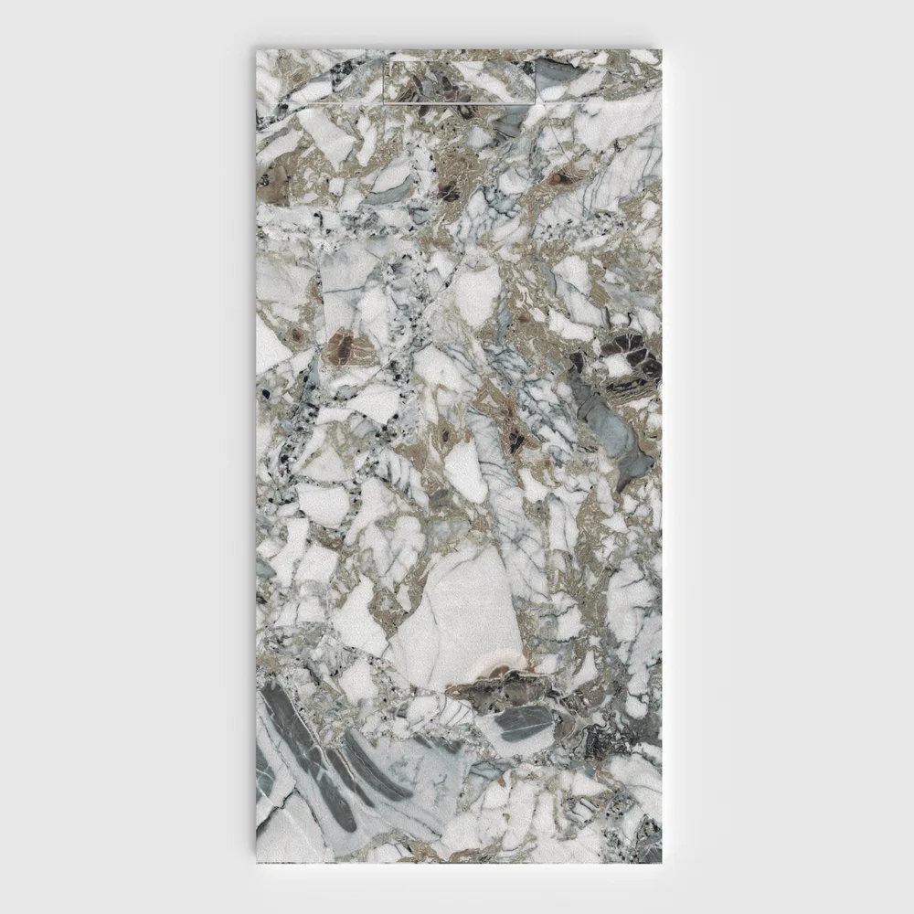Douchebak PLASTER 3D imitatieterrazzo-effect MIXALINA – vooraanzicht