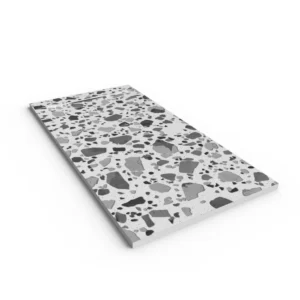 Douchebak PLASTER 3D imitatieterrazzo-effect SPECKLED – perspectief
