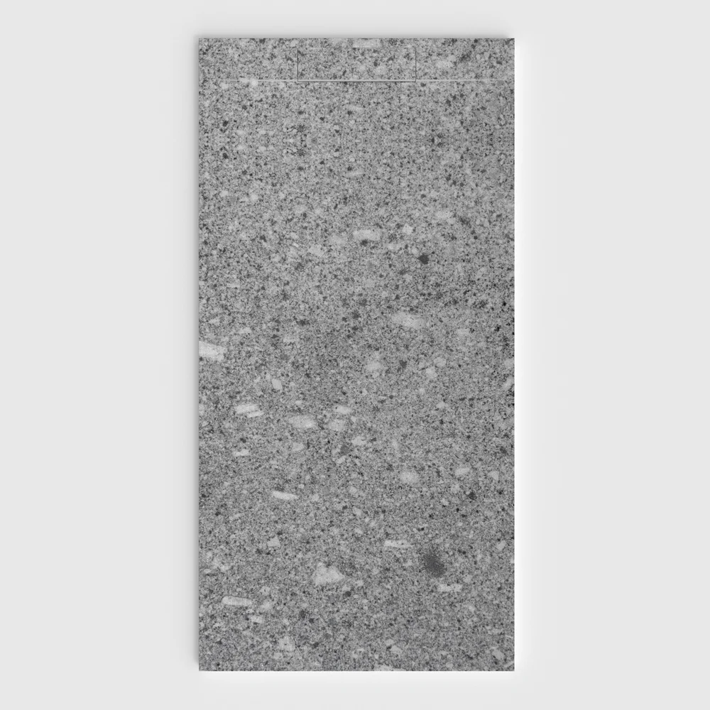 Douchebak PLASTER 3D imitatieterrazzo-effect SPLINTZIA – vooraanzicht