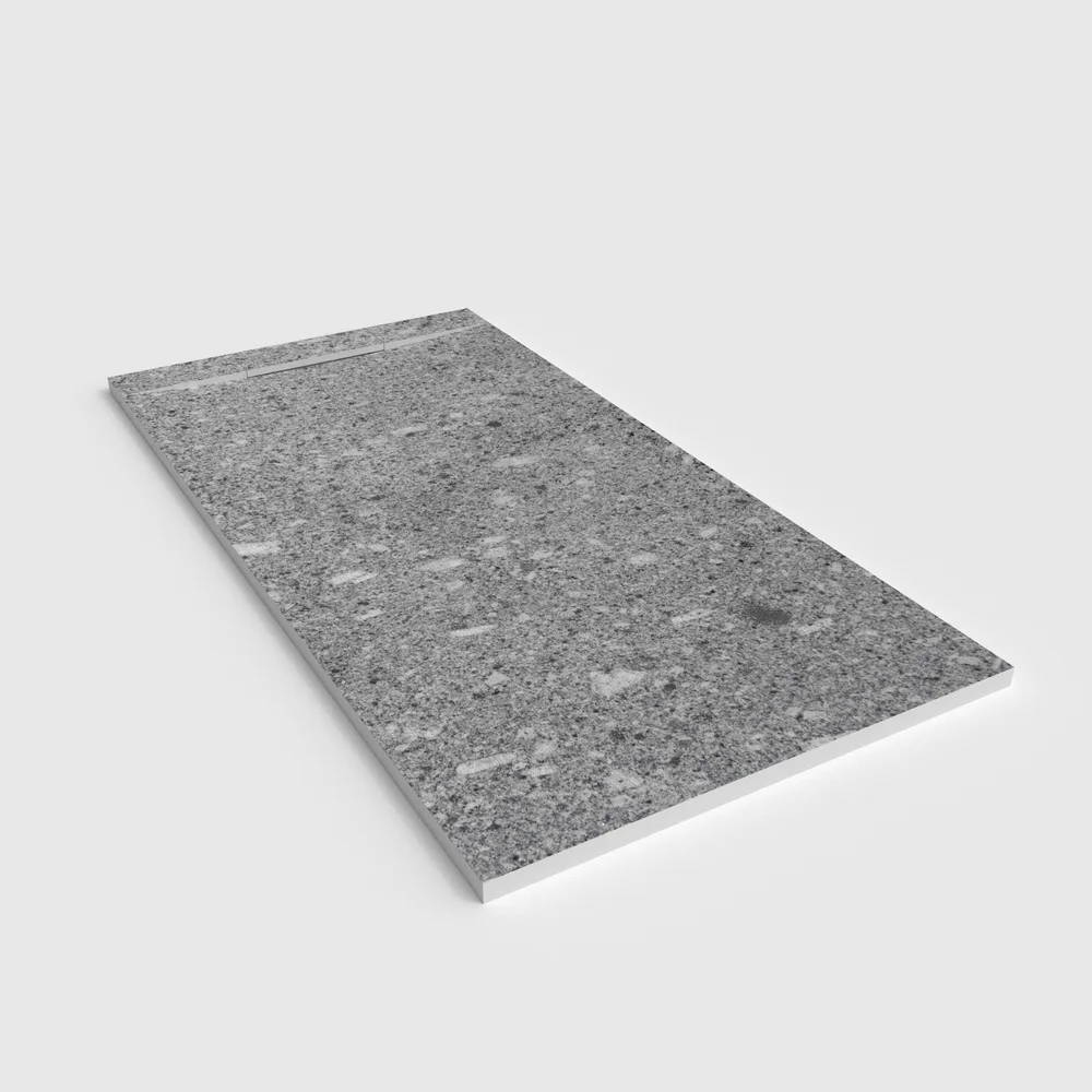 Douchebak PLASTER 3D imitatieterrazzo-effect SPLINTZIA – perspectief