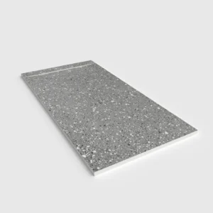 Douchebak PLASTER 3D imitatieterrazzo-effect STONEZIA – perspectief
