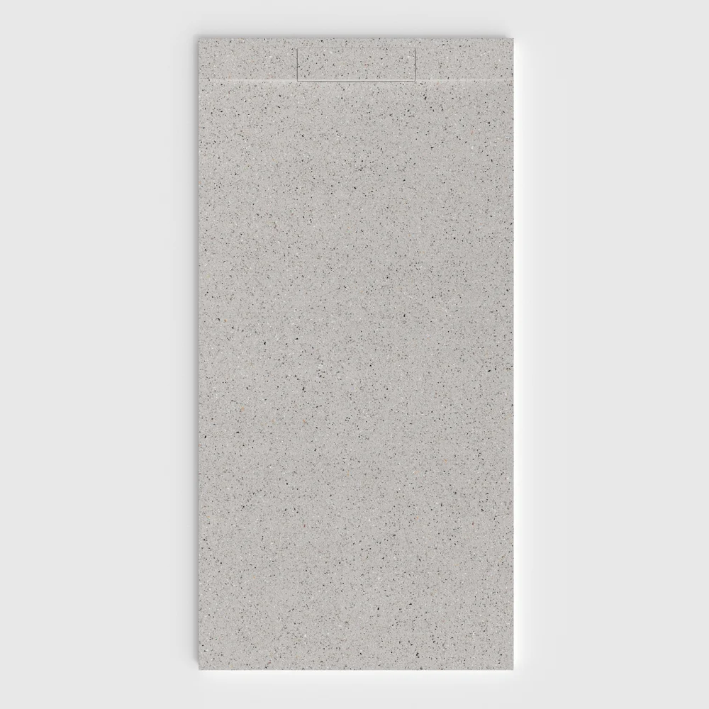 Douchebak PLASTER 3D imitatieterrazzo-effect TRENZETTO – vooraanzicht