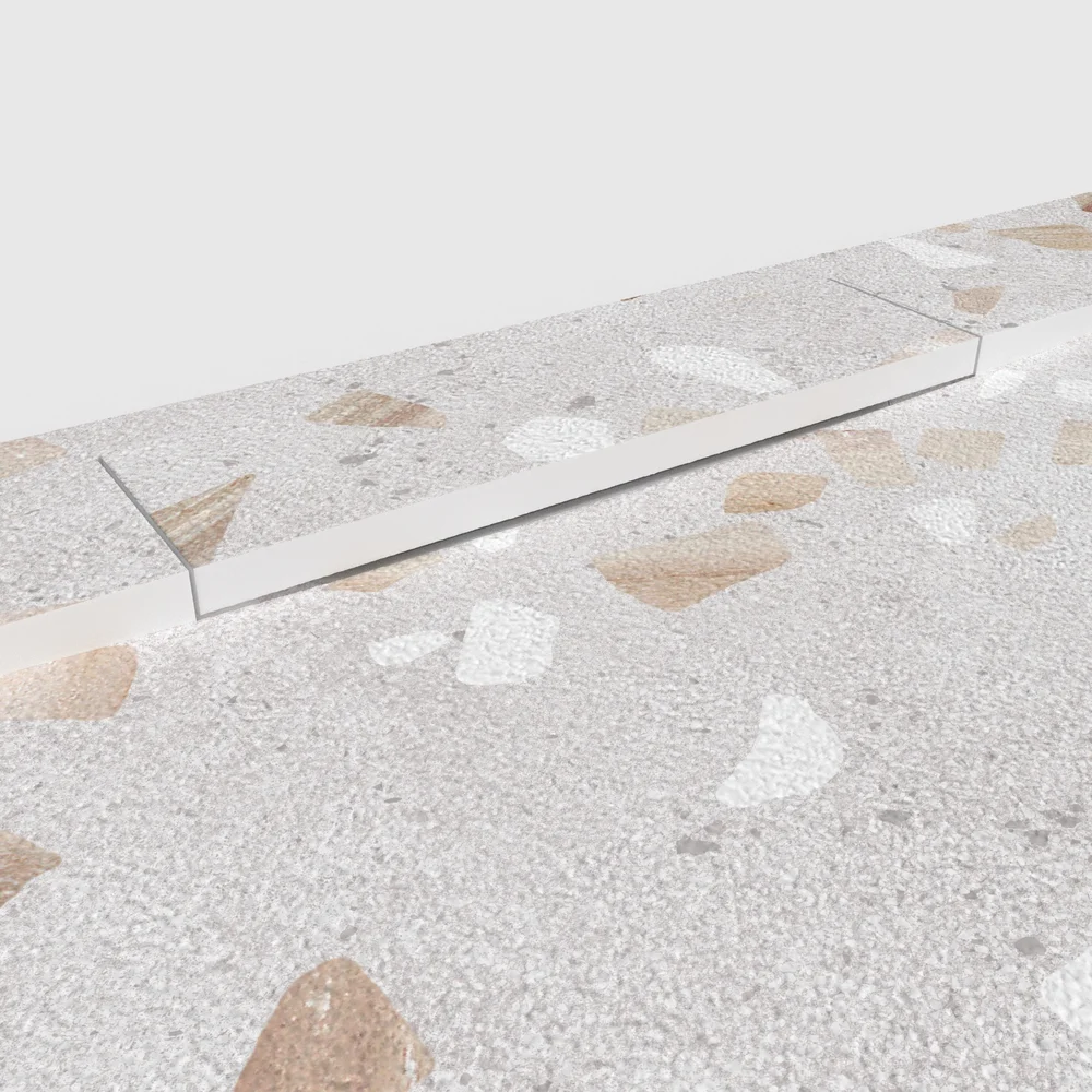 Douchebak PLASTER 3D imitatieterrazzo-effect VITRALUXO – detail