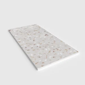 Douchebak PLASTER 3D imitatieterrazzo-effect VITRALUXO – perspectief