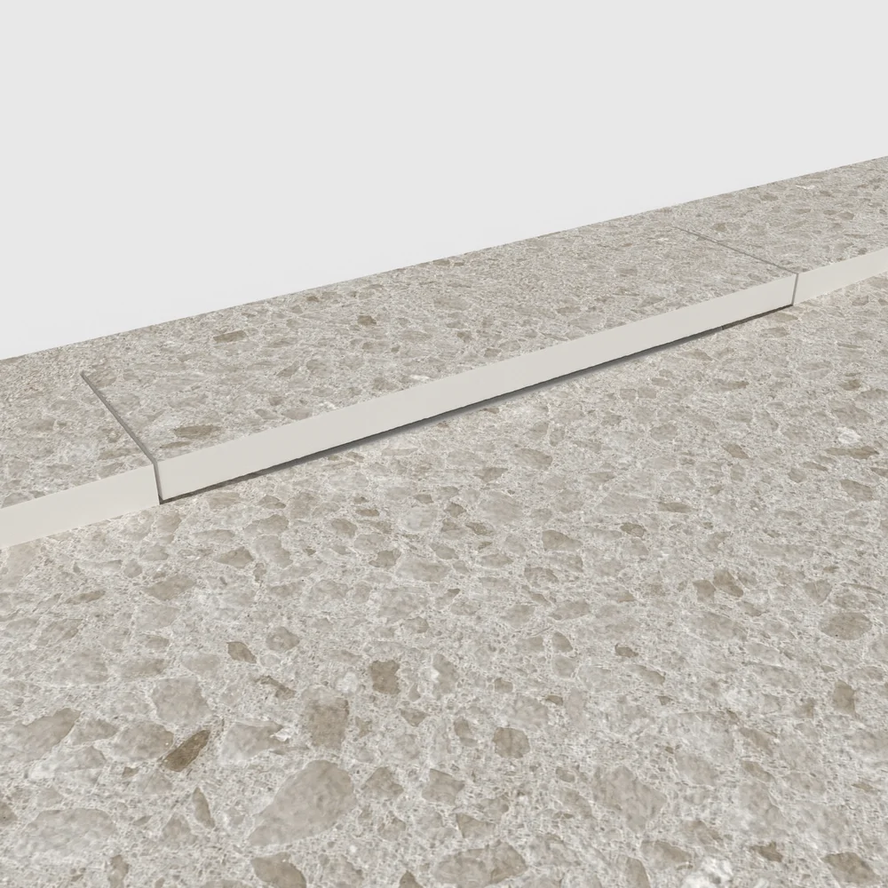 Douchebak PLASTER 3D imitatieterrazzo-effect ZELLORATO – detail
